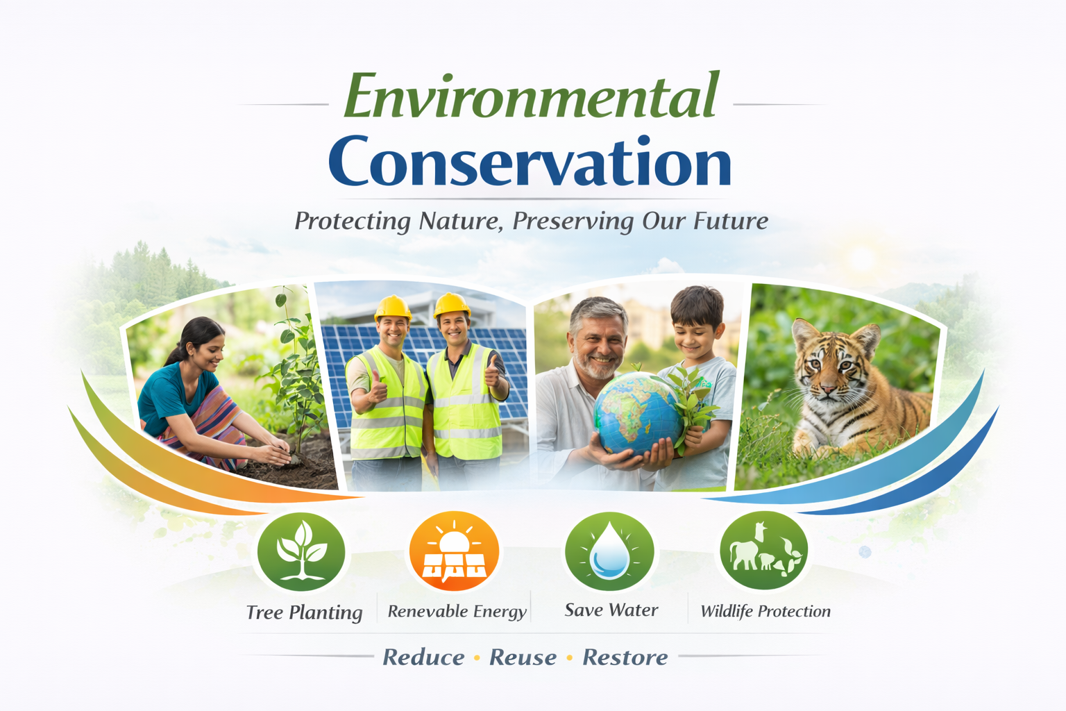 Giridham Foundation promoting environmental conservation through tree planting, renewable energy, water conservation, and wildlife protection